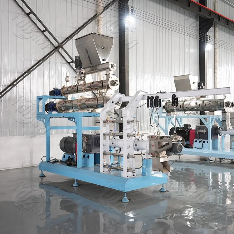 twin-screw small fish feed pellet making machine twin-screw small fish feed pellet making machine